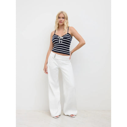 Denim Low Rise Baggy Jeans - Fitted Minimalist Trouser