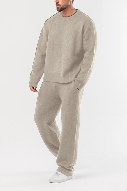 Men's Classic Knit Sweater Set – Everyday Comfort Outfit