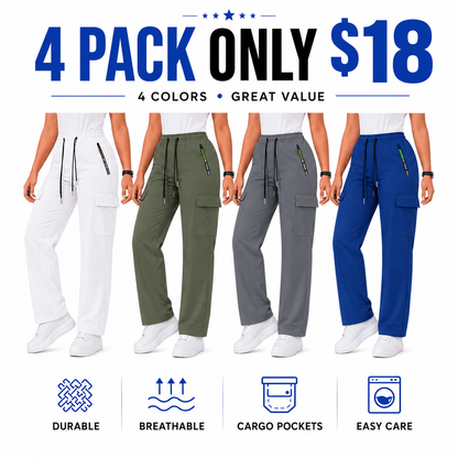 Women's Stretch Multi-Pocket Cargo Pants