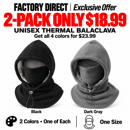 ⏳LAST DAY SALE ONLY $9.99!!✨Thermal Balaclava Face Mask with Drawstring