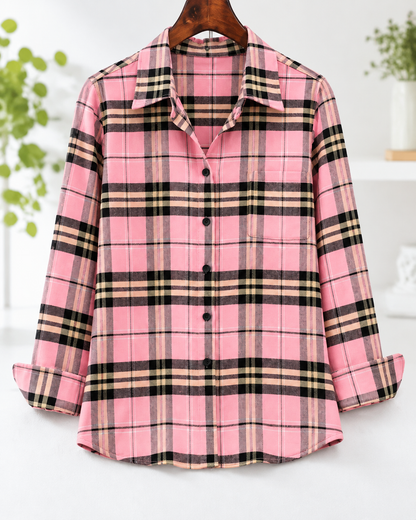 🍂 NEW SEASON DEAL | Women's Cotton Long-Sleeve Top – Elegant Slim Fit for Just $24.99!