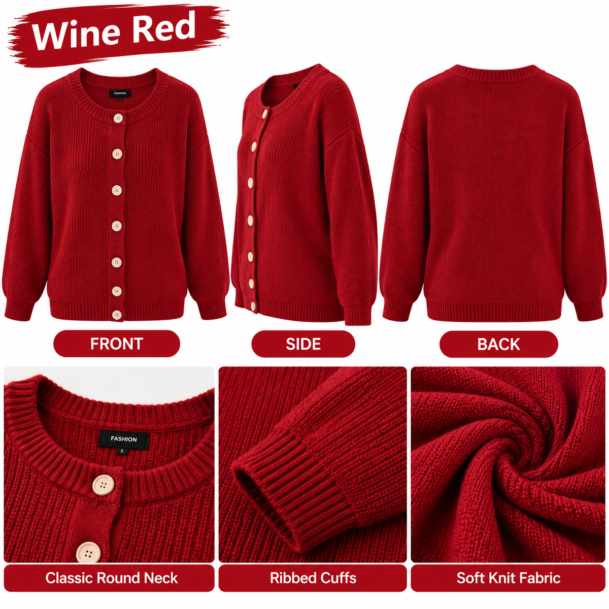 🏭 FACTORY LIMITED-TIME SALE ⚡ FINAL SALE – 8 FOR $26.99! WOMEN'S Cozy Knit Cardigans