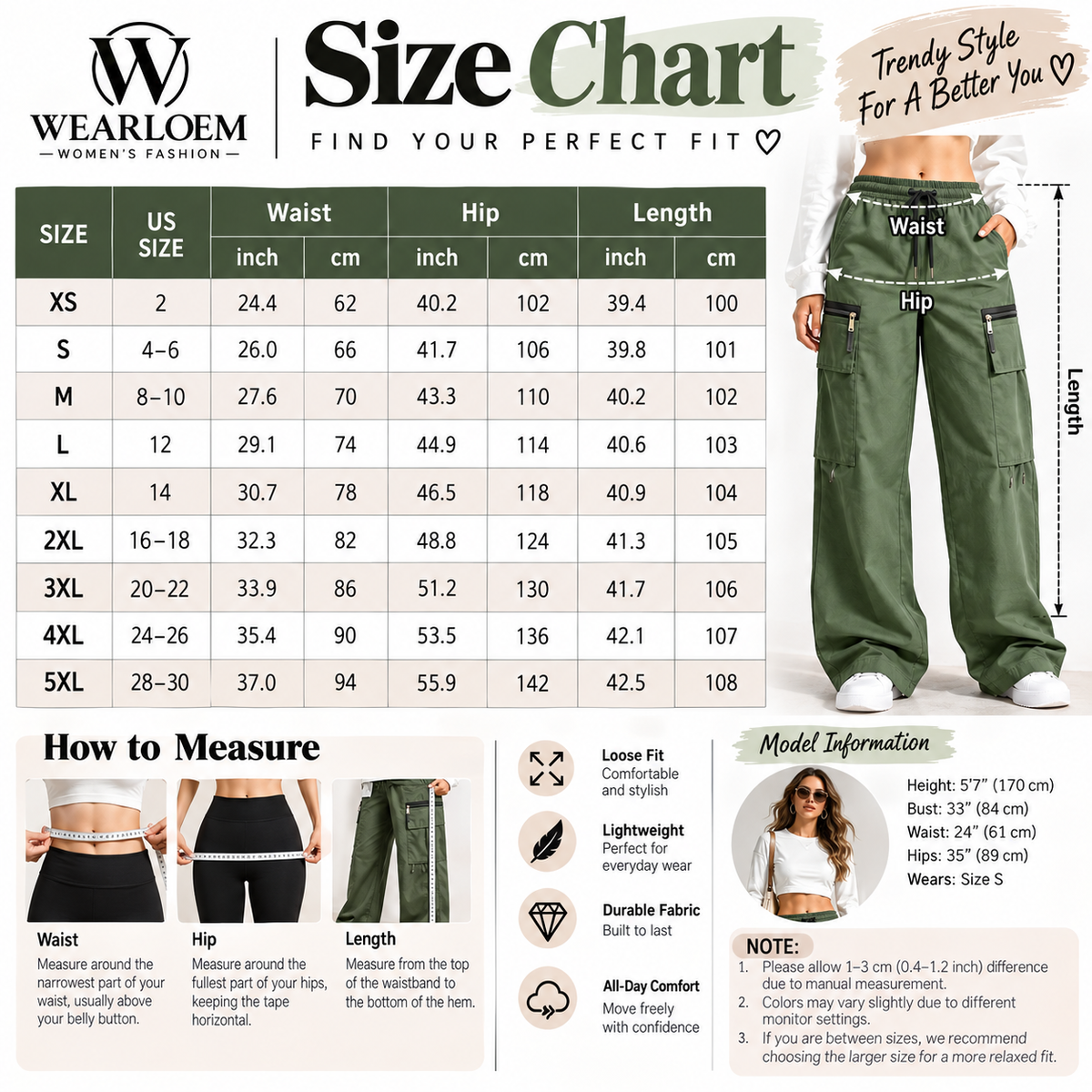 🍂 FALL SPECIAL | 10 FOR ONLY $23.99! Women's Lightweight Multi-Pocket Cargo Pants – Relaxed Fit Everyday Style