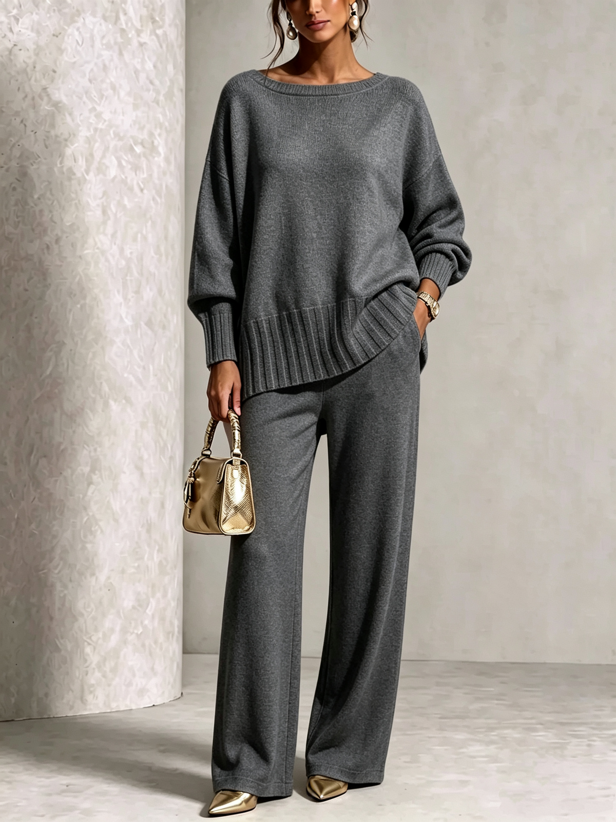 🤲New Arrivals🔥Hot Sale Soft Cashmere Casual Sweater Suit