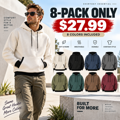 Men's Relaxed-Fit Pullover Hoodie