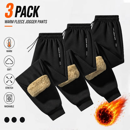 Women's Polar Fleece Thermal Joggers with Thick Warm Lining