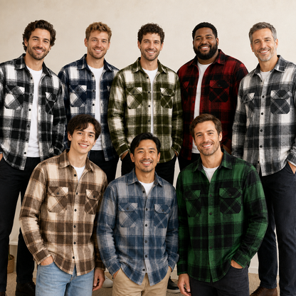 Men's Relaxed Plaid Flannel Shirt