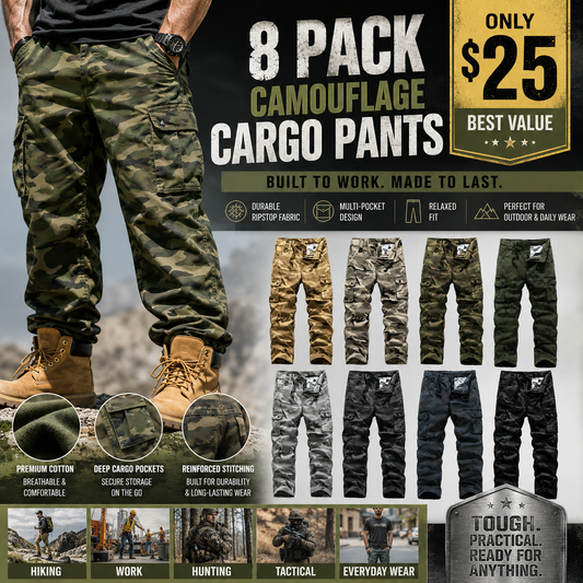 【LAST DAY SALE】Men's practical camouflage cargo pant
