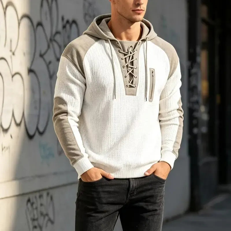 Men's Hooded Sweatshirt with Drawstring Pockets