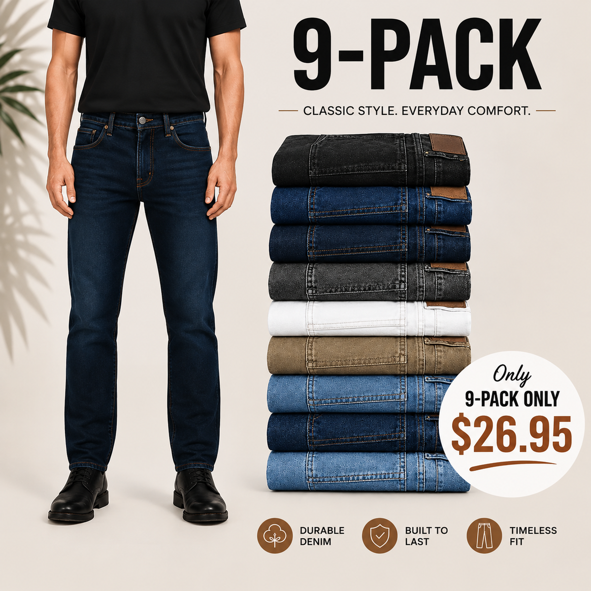🔥Clearance sale, limited stock 🔥 CLASSIC FIT JEANS