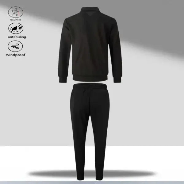 Men's 2-Piece Athletic Fitted Polyester Tracksuit Set