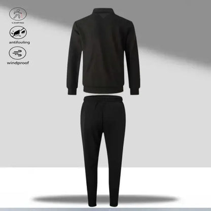 Men's 2-Piece Athletic Fitted Polyester Tracksuit Set