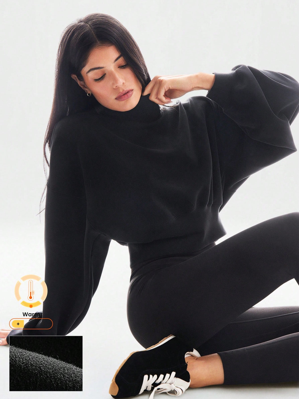 Soft And Comfortable Crewneck Sweatshirt Wide-Leg Pants Set