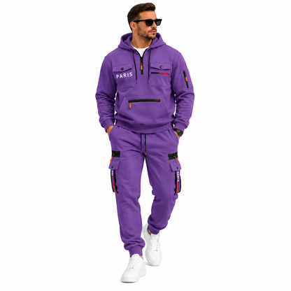 Men's 2-Piece Hoodie & Cargo Jogger Set