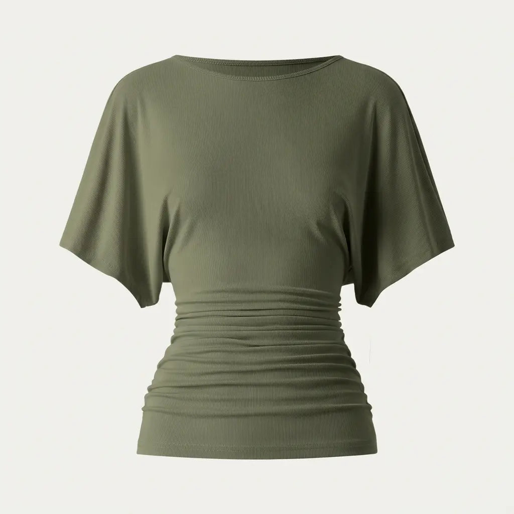 Women's Boatneck Batwing Sleeve Top