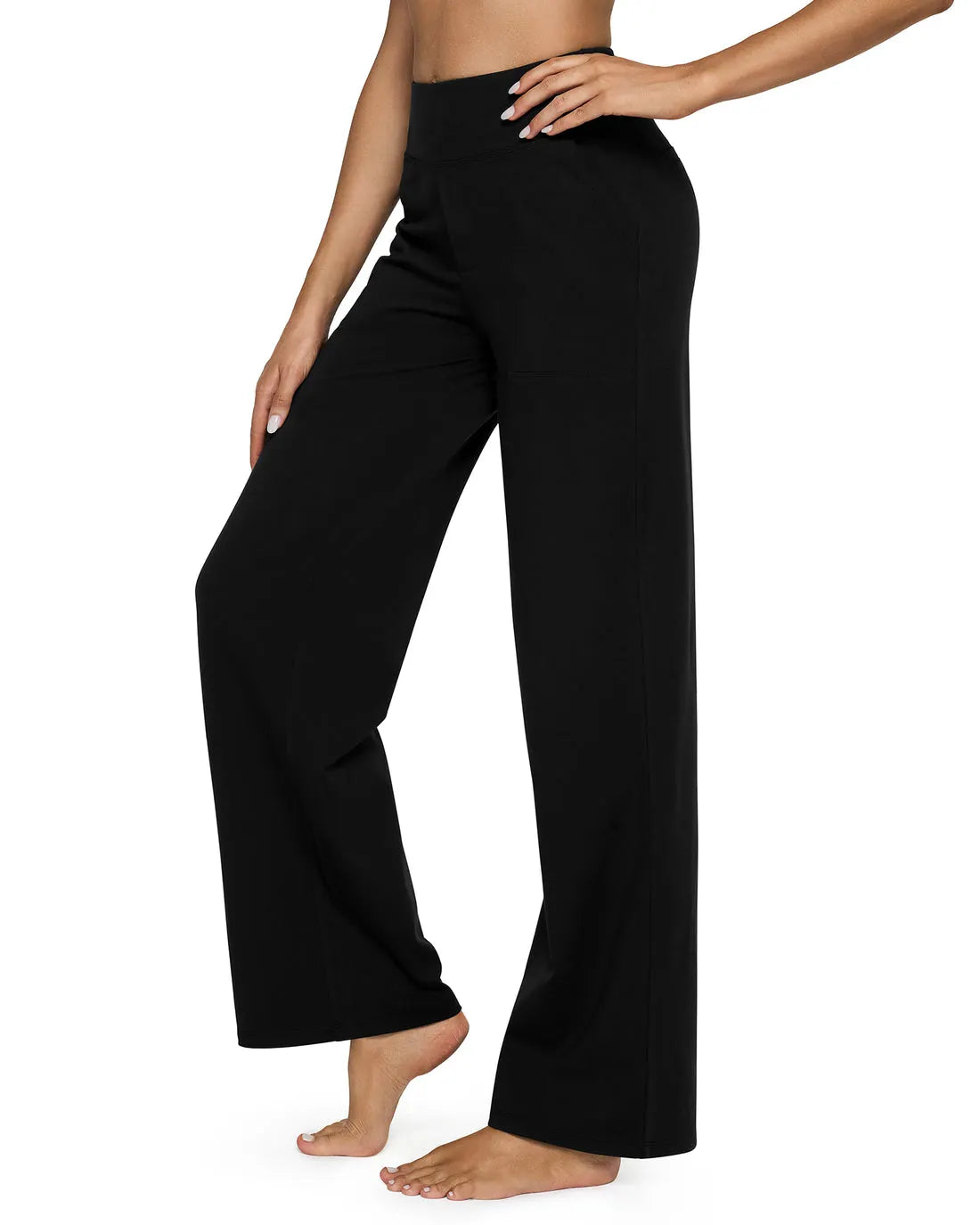 Loose High-Waist Business Casual Pants