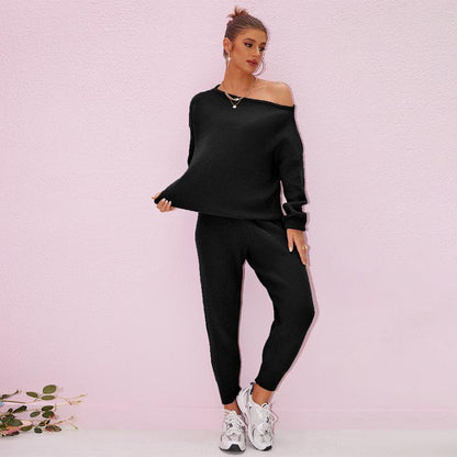 Women's Knit Set Oversized Sweater & Lounge Pants Matching Sets
