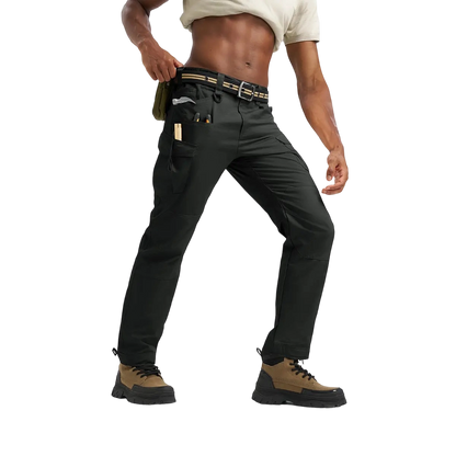 Men's Tactical Work Pants Multi-Pocket Water Resistant Cargo Pants Ripstop Hiking Military Construction Outdoor Pants 10 Pockets