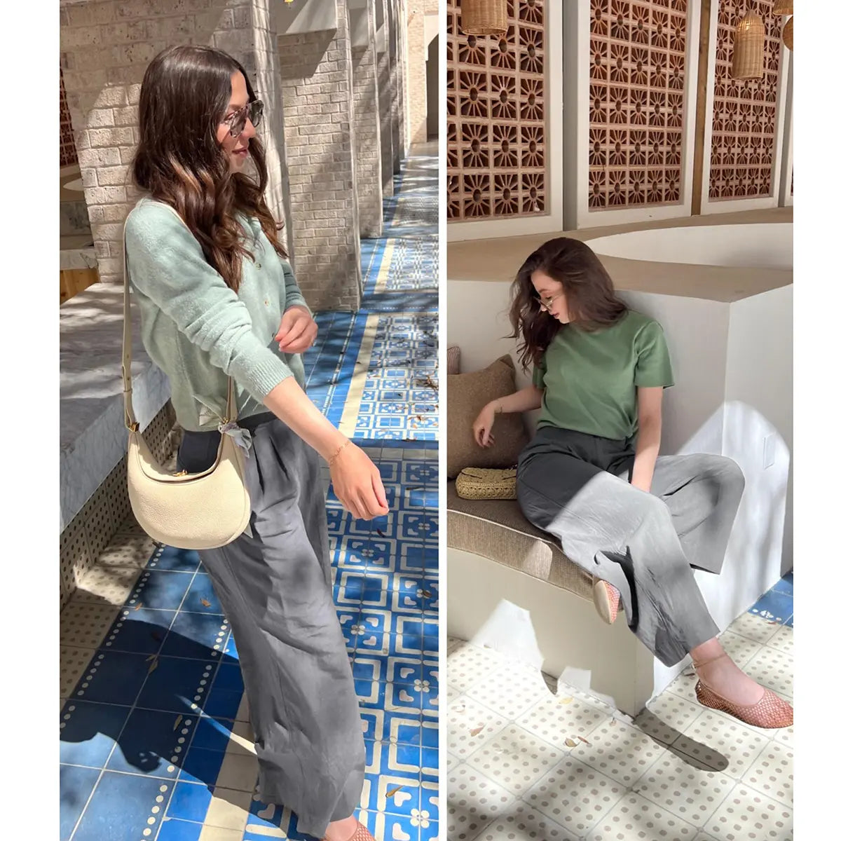 💝💝LAST 2 DAYS⚡- Women's Casual High Waist Linen Wide Leg Trousers