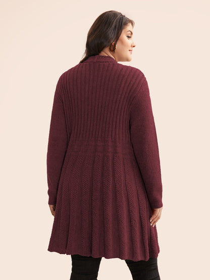 🔥 MAJOR SALE-Women's Textured Long Cardigan – Relaxed Kimono-Style Open Front Sweater