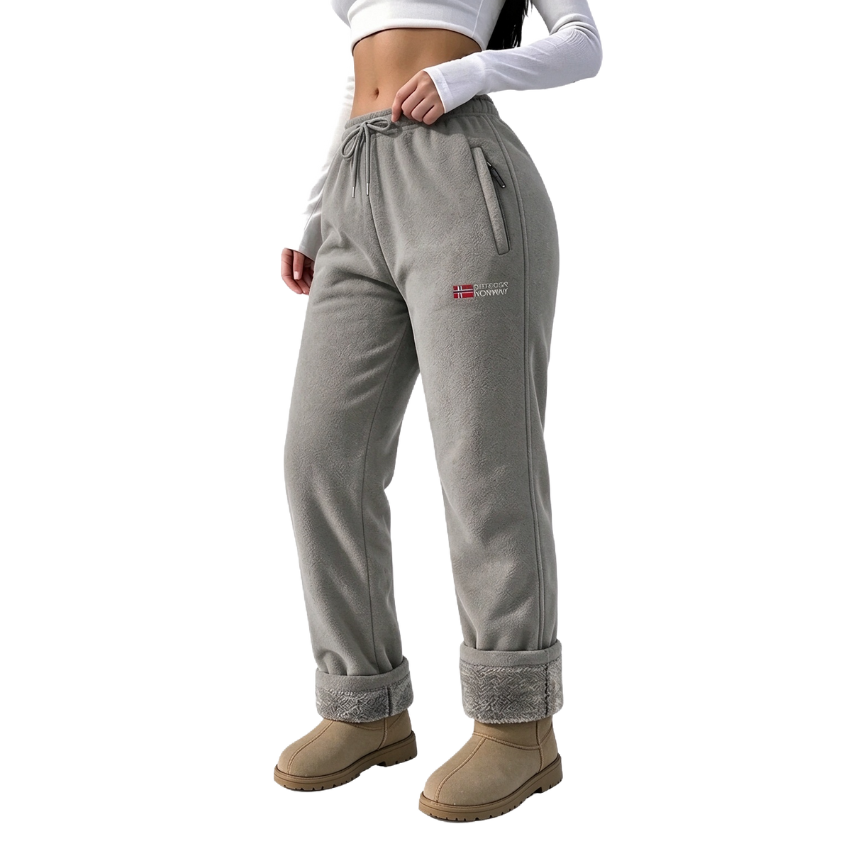 Women's Fleece-Lined Warm Long Pants