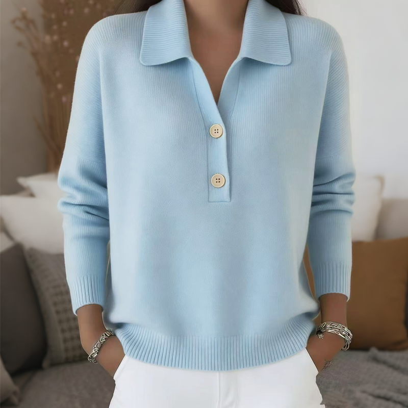 Belisara – Soft-Touch-Pullover mit V-Ausschnitt