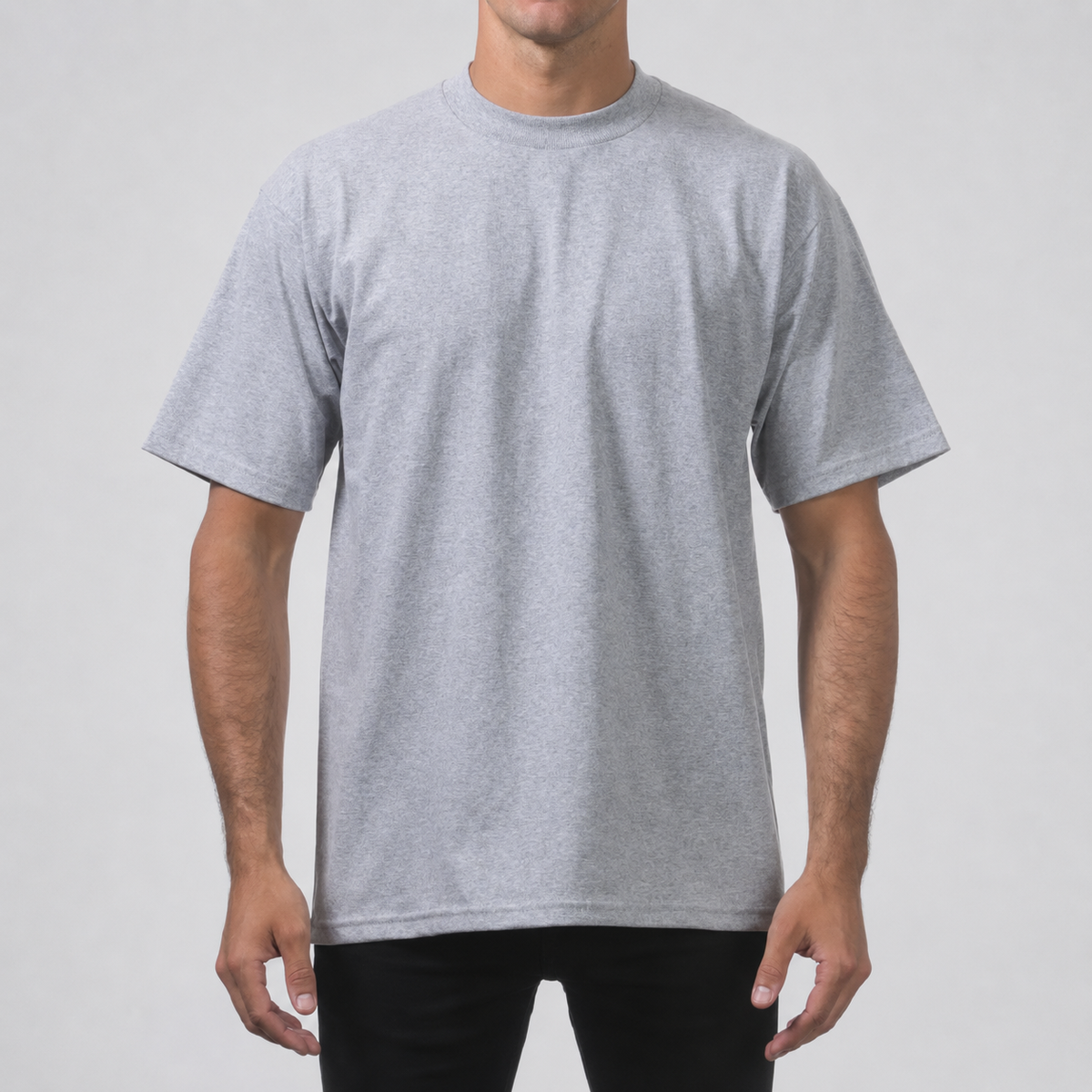 Men's Heavyweight Cotton Short Sleeve T-Shirt - Classic Plain Solid Basic Tee, Big & Tall Sizes XS-5XL
