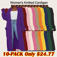 No Hood Knit Cardigan -10 PACK $24.77