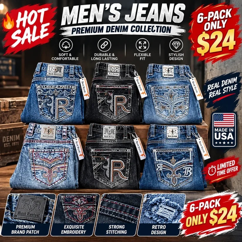 💥 EXCLUSIVE DEAL | Jeans for Men - Premium Western Denim Collection