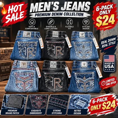 💥 EXCLUSIVE DEAL | Jeans for Men - Premium Western Denim Collection