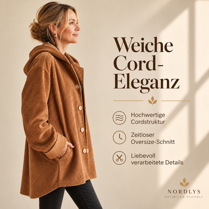 🧥 Die exklusive Cordjacke des Jahres 2026 🍂 – Luxuriöses Cord-Overshirt mit Kapuze ✨