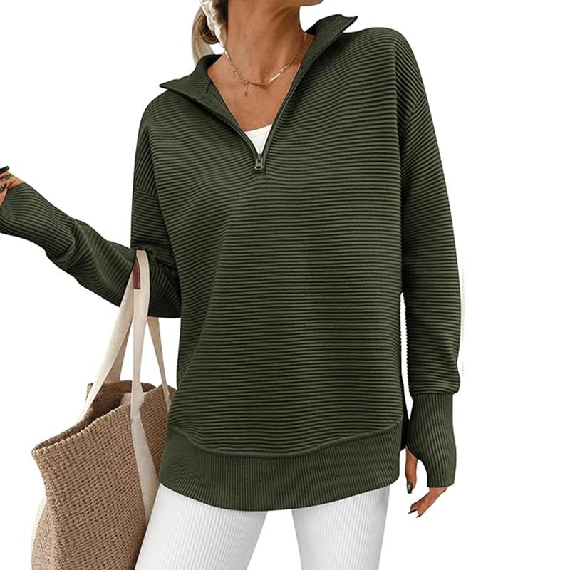 Ultimate Cozy V-Neck Ribbed Knit Pullover – All-Season Comfort & Style