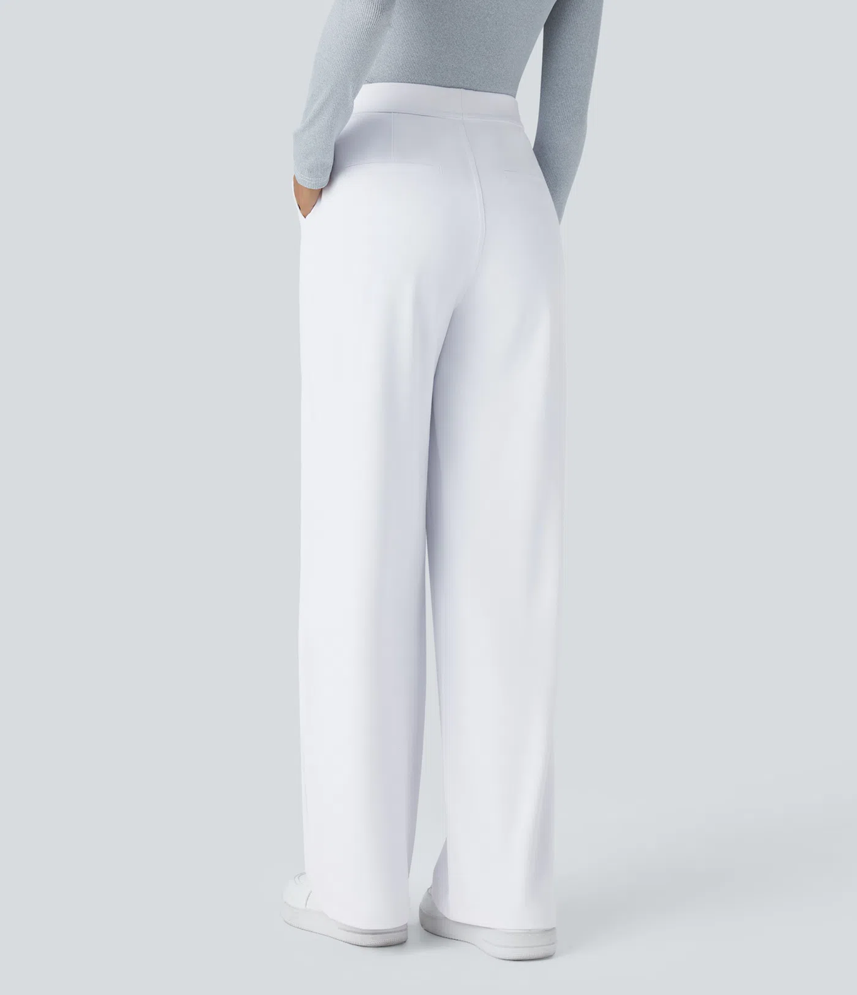 🔥 LAST DAY SALE  High‑Waist Straight‑Leg Tailored Trousers with Side Pockets