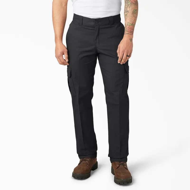 Men's Flex Cargo Pants – Regular Fit Straight Leg with Expandable Pockets