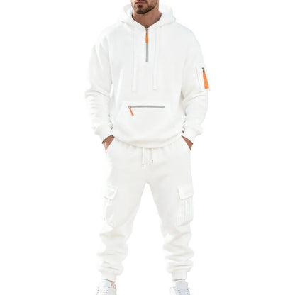 Men's 8-Pack Hoodie & Cargo Pants Tracksuit Set