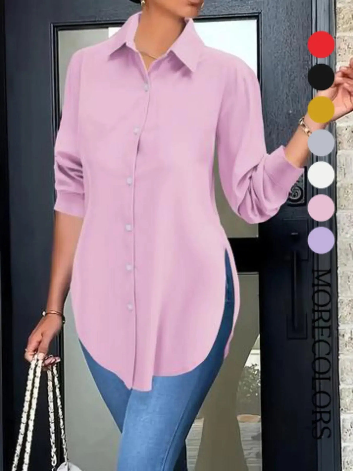 Women's Long Sleeve Fitted Shirt for SUMMER