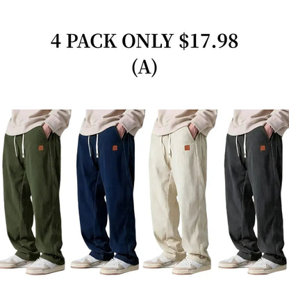 Men's Corduroy Wide-Leg Pants