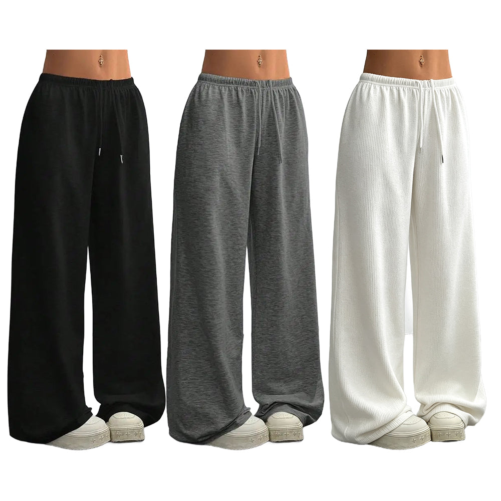 Solid Color Oversized Sports Pants Loose Lounge Pants