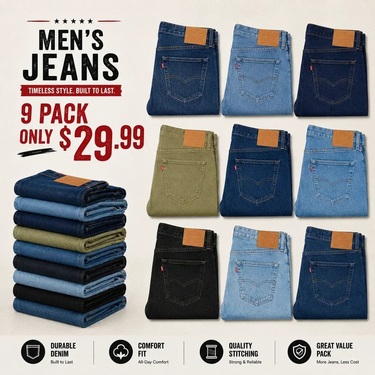 💝💝 Clearance Sale — Limited Stock! 🔥ORIGINAL FIT JEANS ✨