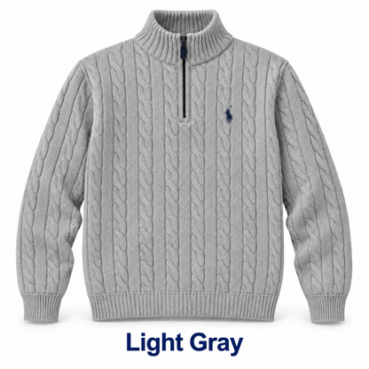 🍂 Men's Classic Quarter-Zip Cable-Knit Sweaters 🔥 Everyday Comfort | Clearance Bundle Deal