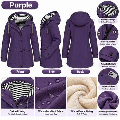 🏭 FACTORY LIMITED-TIME SALE ⚡ FINAL SALE – 4 FOR $25.99! Women's   Waterproof   Hooded Jacket