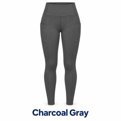 🍂 Women's High-Waist Fleece-Lined Pocket Leggings 🔥 Cozy Everyday Comfort | Clearance Bundle Deal