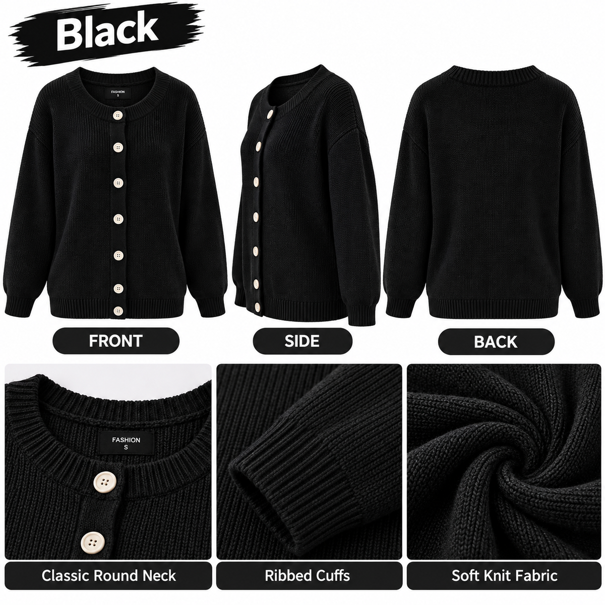 🏭 FACTORY LIMITED-TIME SALE ⚡ FINAL SALE – 8 FOR $26.99! WOMEN'S Cozy Knit Cardigans