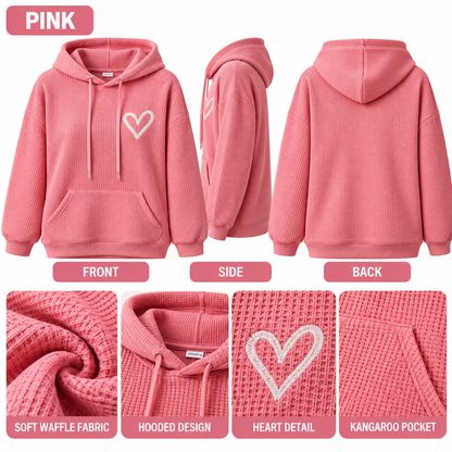 🏭 FACTORY LIMITED-TIME SALE ⚡ FINAL SALE – 6 FOR $24.99! WOMEN'S Cozy Waffle Knit Hoodies