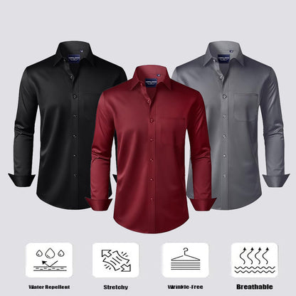 Men's Stain Sheild Business Casual Dress Shirts