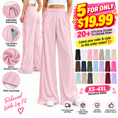 ⚡ FINAL SALE – 21 FOR $24.99! WOMEN'S Wide Leg lounge Pants