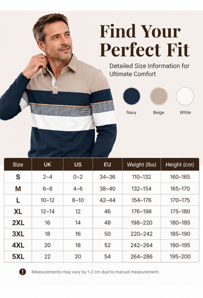 📢🎉50% off!!!🛍️✨Classic color-blocked striped top for men