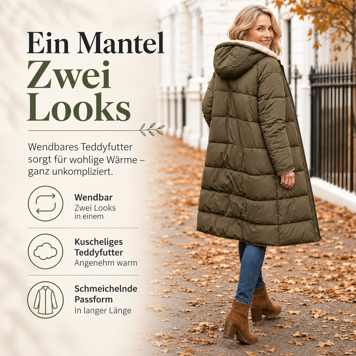🧥 Two Looks, One Cozy Coat | Women's Reversible Hooded Padded Coat ⚡ Free Shipping