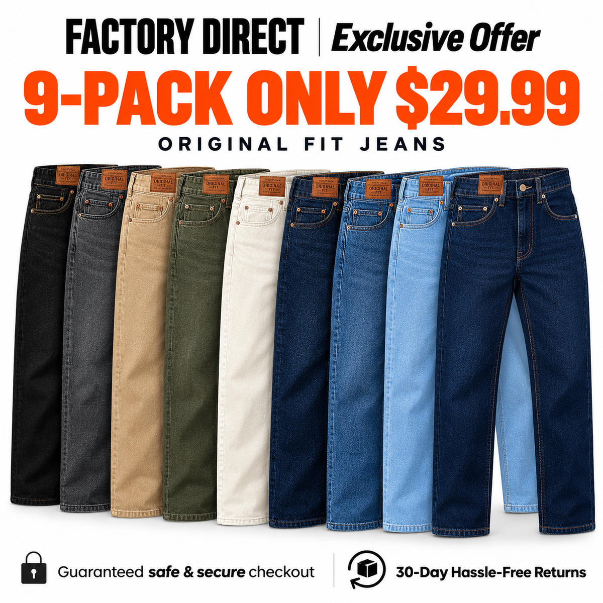 💝💝 Clearance Sale — Limited Stock! 🔥ORIGINAL FIT JEANS