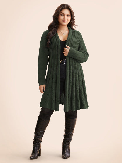 🔥 MAJOR SALE-Women's Textured Long Cardigan – Relaxed Kimono-Style Open Front Sweater